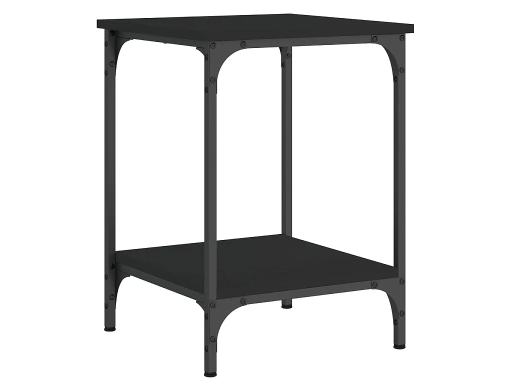 Couchtisch Beistelltisch Schwarz 40x40x55 cm Holzwerkstoff -MN95898