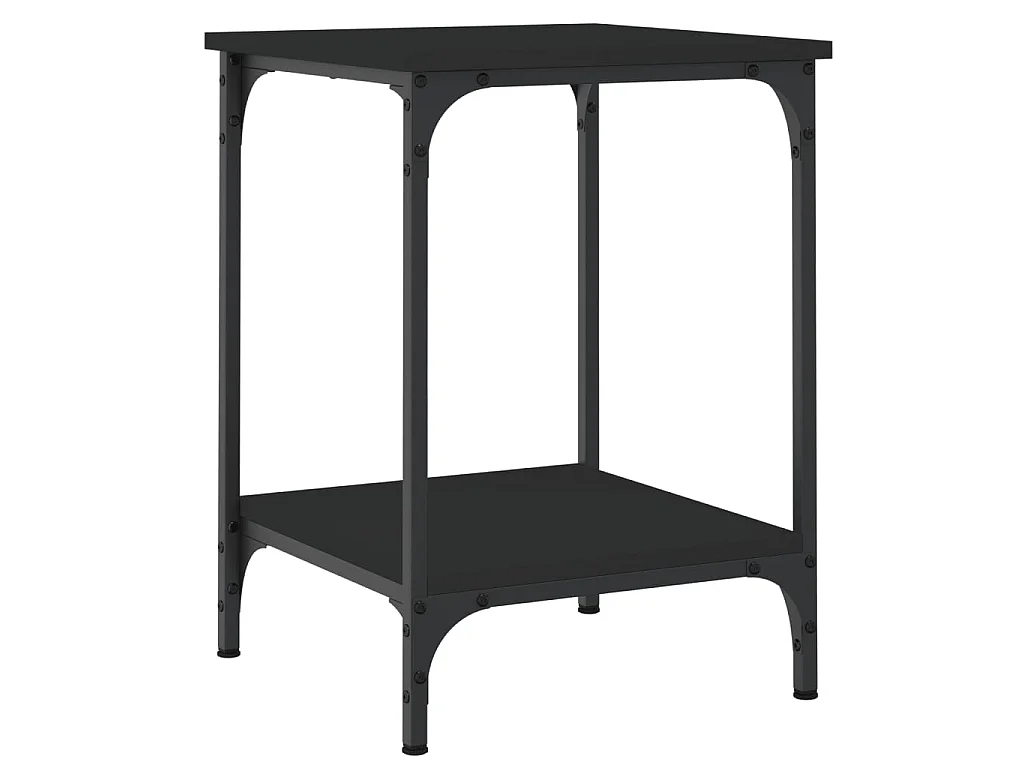 Couchtisch Beistelltisch Schwarz 40x40x55 cm Holzwerkstoff -MN95898