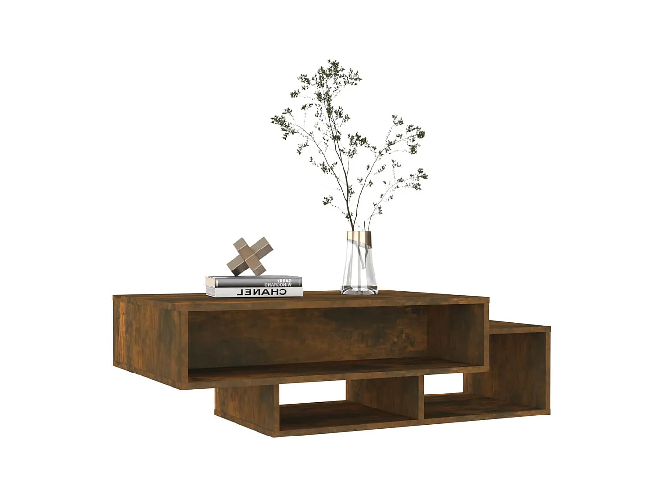 Couchtisch Beistelltisch Räuchereiche 105x55x32 cm Holzwerkstoff -MN34673