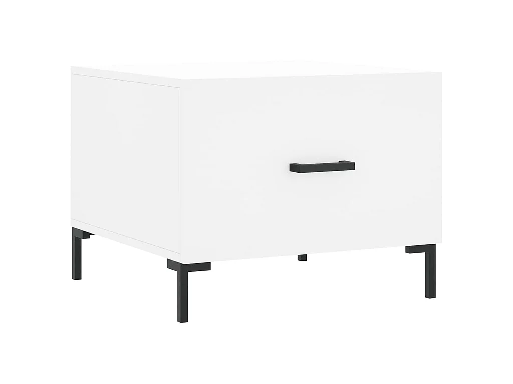 Couchtisch Beistelltisch Weiß 50x50x40 cm Holzwerkstoff -MN63839