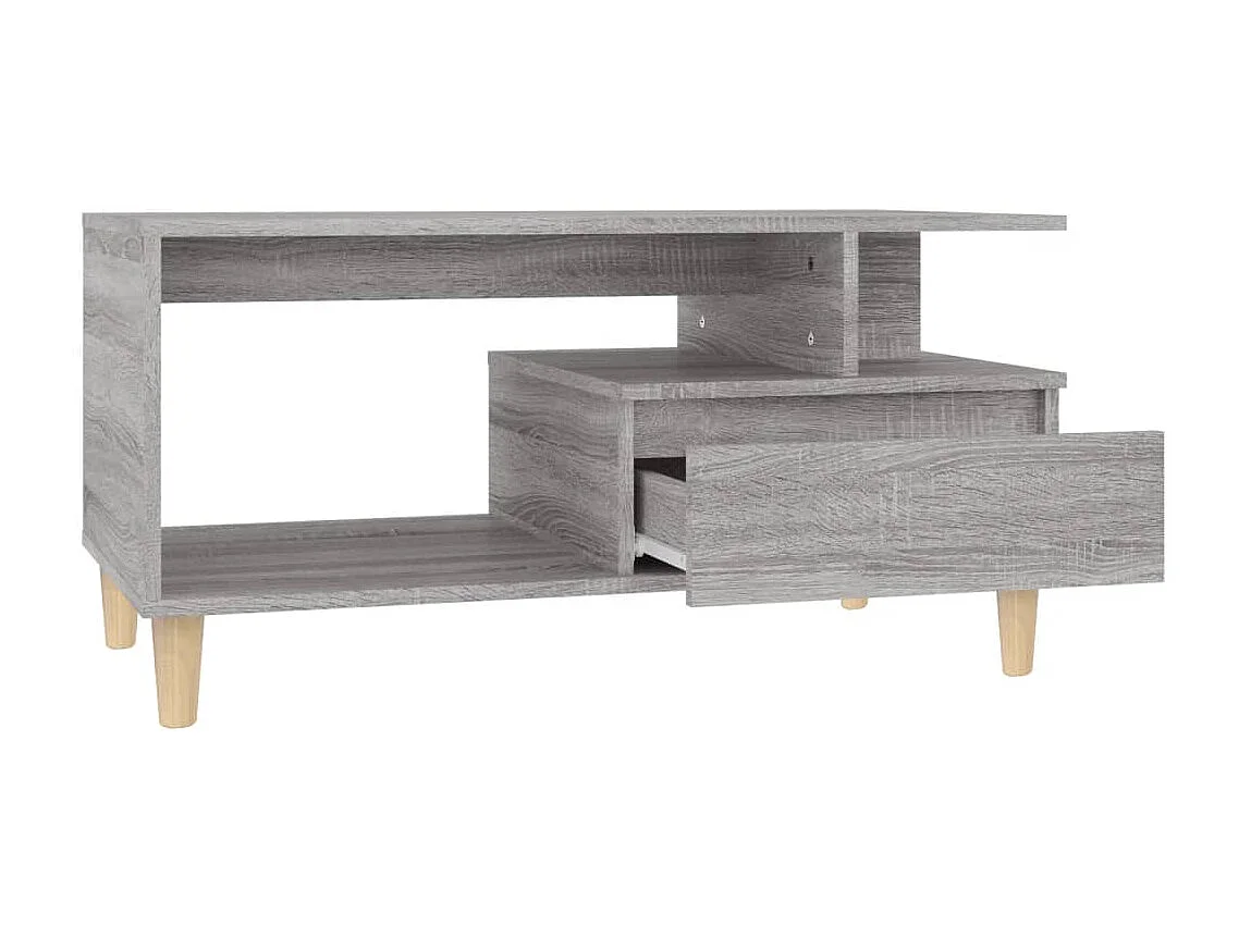 Couchtisch Beistelltisch Grau Sonoma 90x49x45 cm Holzwerkstoff -MN35342