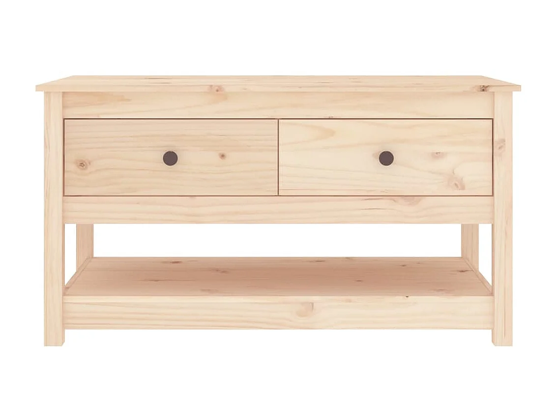 Couchtisch Beistelltisch 102x49x55 cm Massivholz Kiefer -MN95840