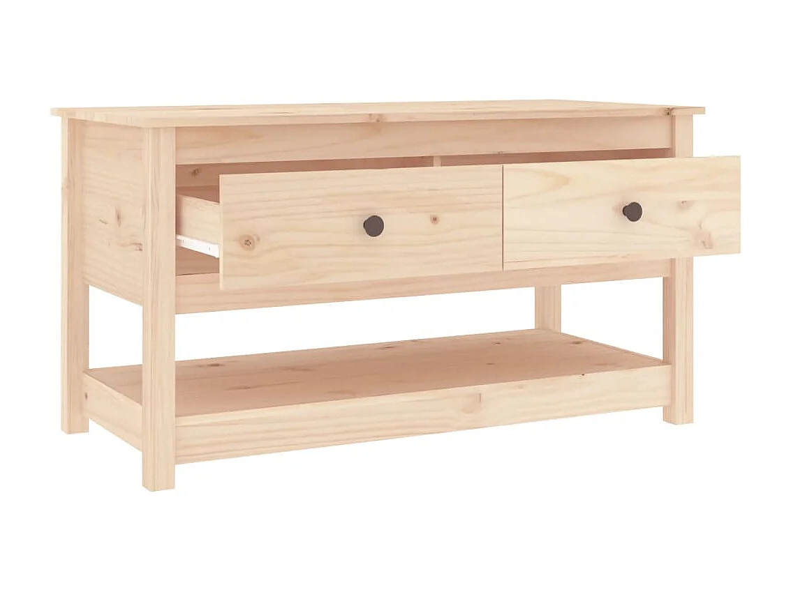 Couchtisch Beistelltisch 102x49x55 cm Massivholz Kiefer -MN95840