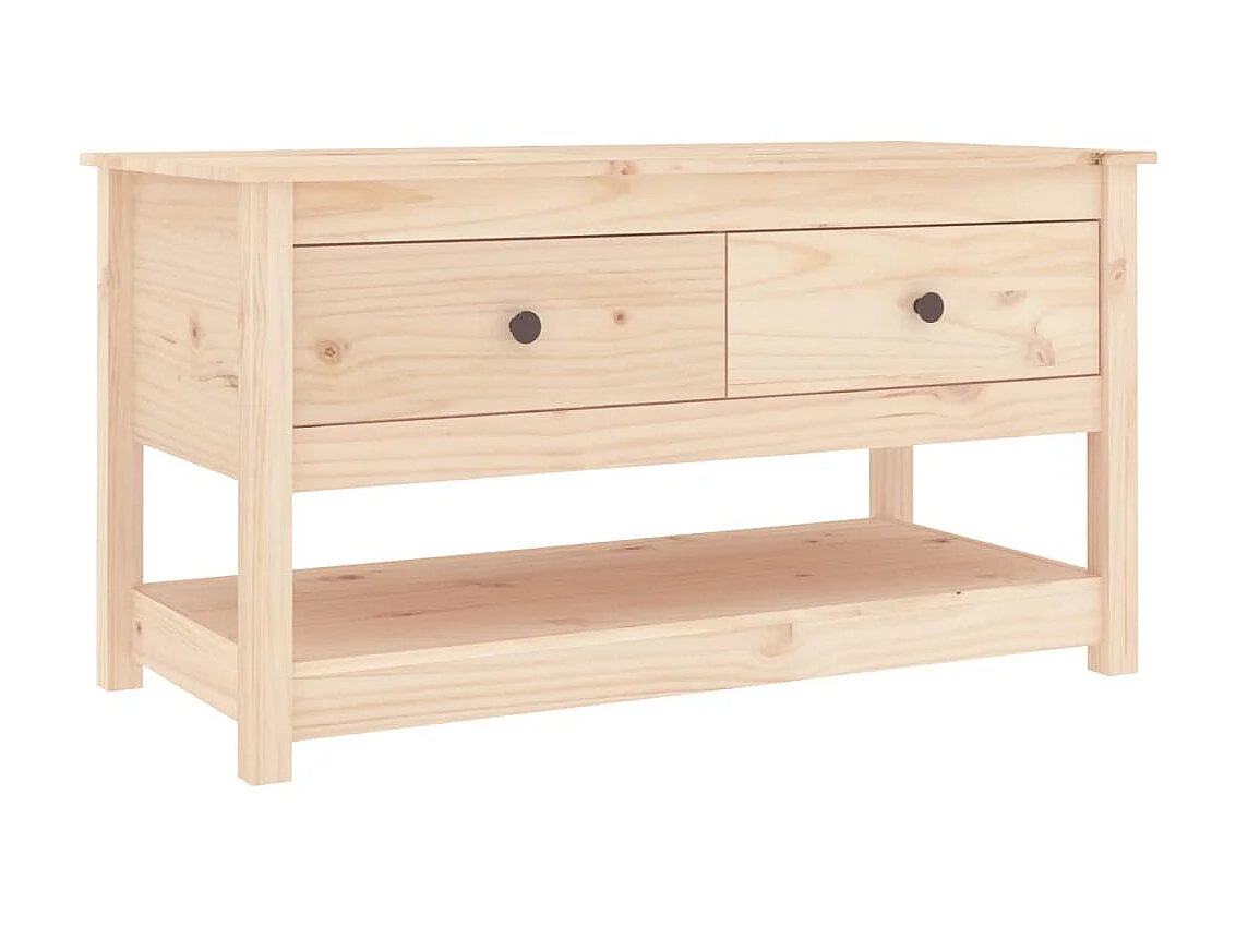 Couchtisch Beistelltisch 102x49x55 cm Massivholz Kiefer -MN95840