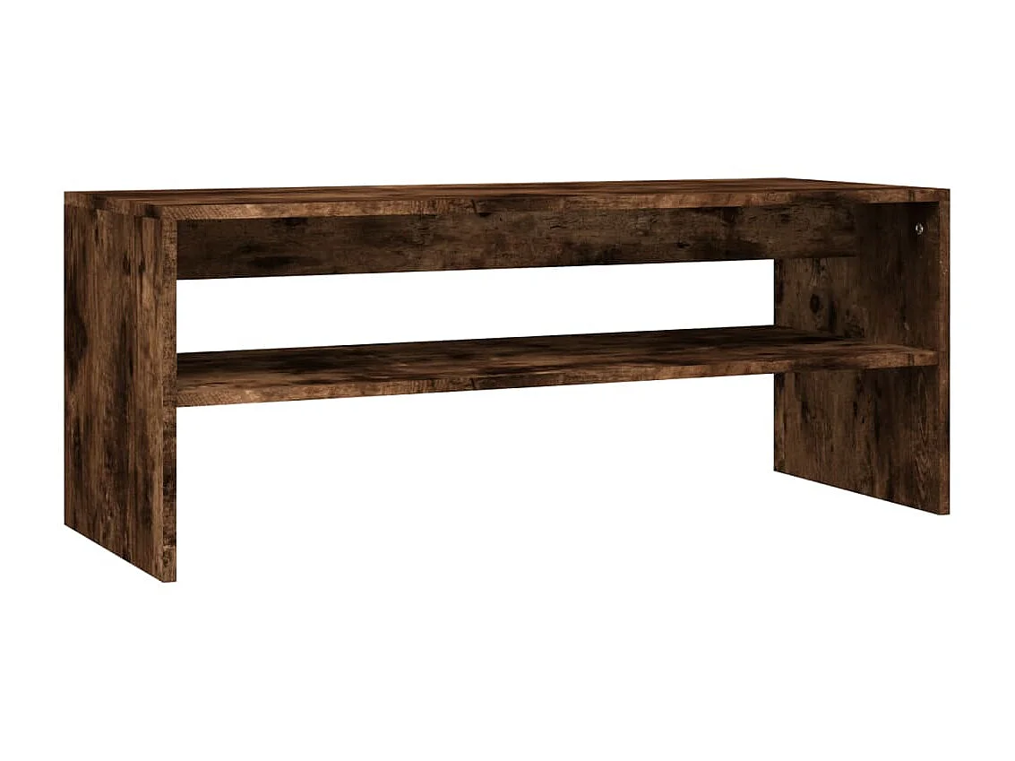 Couchtisch Beistelltisch Räuchereiche 100x40x40 cm Holzwerkstoff -MN36908