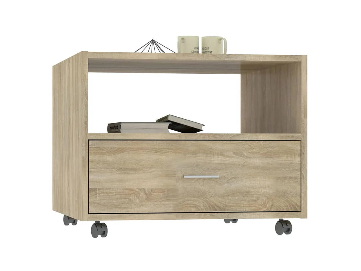 Couchtisch Beistelltisch Sonoma-Eiche 55x55x40 cm Holzwerkstoff -MN14444