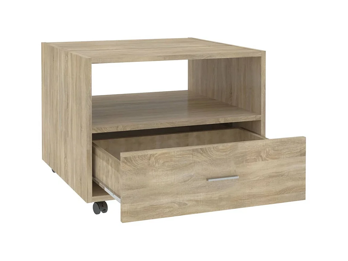 Couchtisch Beistelltisch Sonoma-Eiche 55x55x40 cm Holzwerkstoff -MN14444