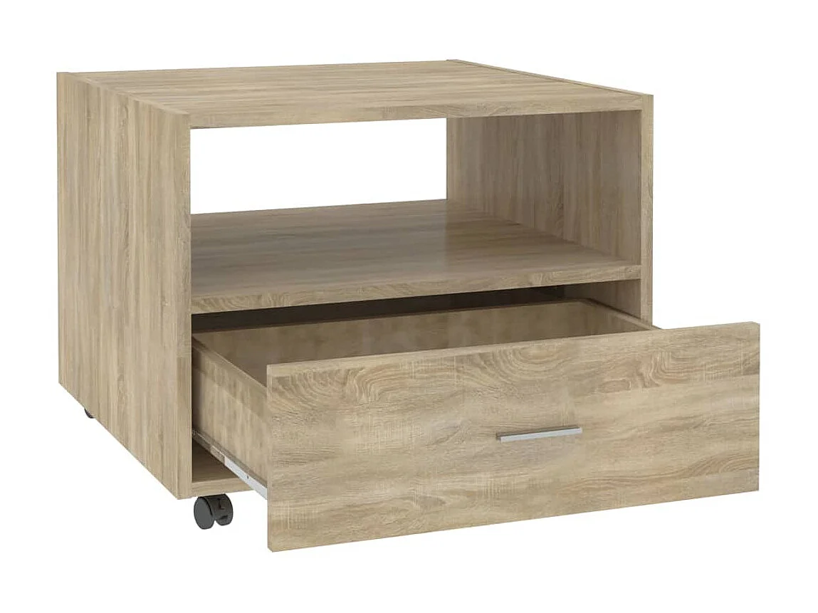 Couchtisch Beistelltisch Sonoma-Eiche 55x55x40 cm Holzwerkstoff -MN14444