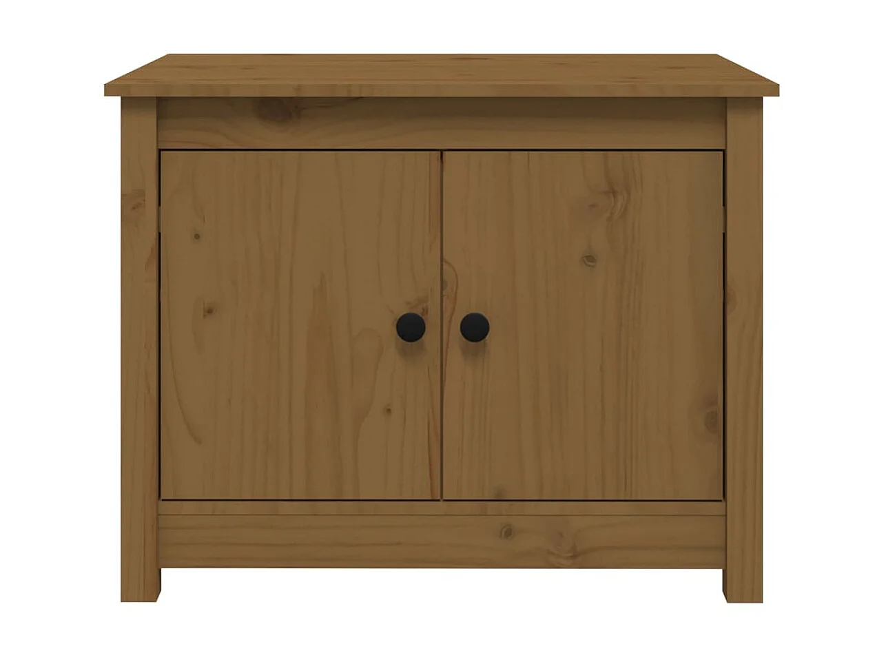 Couchtisch Beistelltisch Honigbraun 71x49x55 cm Massivholz Kiefer -MN62789