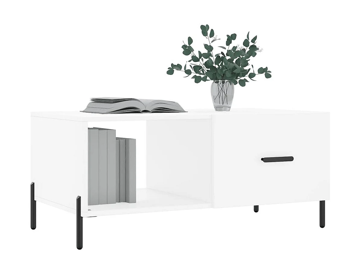 Couchtisch Beistelltisch Weiß 90x50x40 cm Holzwerkstoff -MN87173