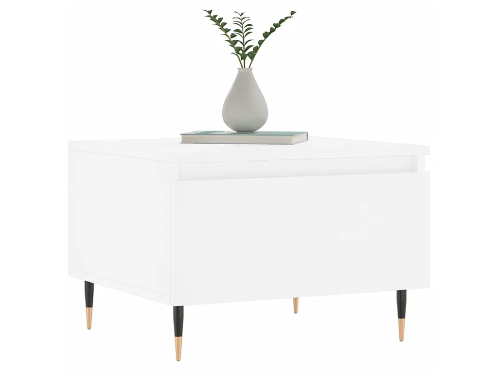 2er-Set Couchtische Beistelltisch Weiß 50x46x35 cm Holzwerkstoff -MN65547