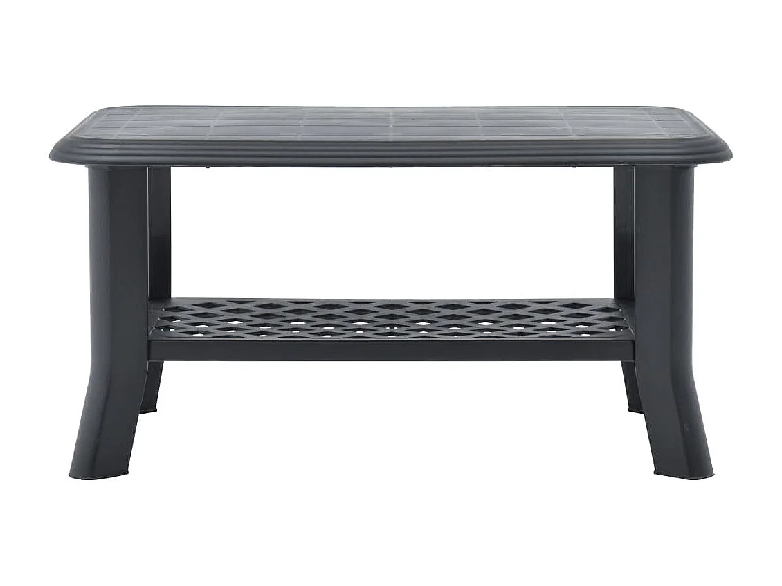 Couchtisch Beistelltisch Anthrazit 90 x 60 x 46 cm Kunststoff -MN60047