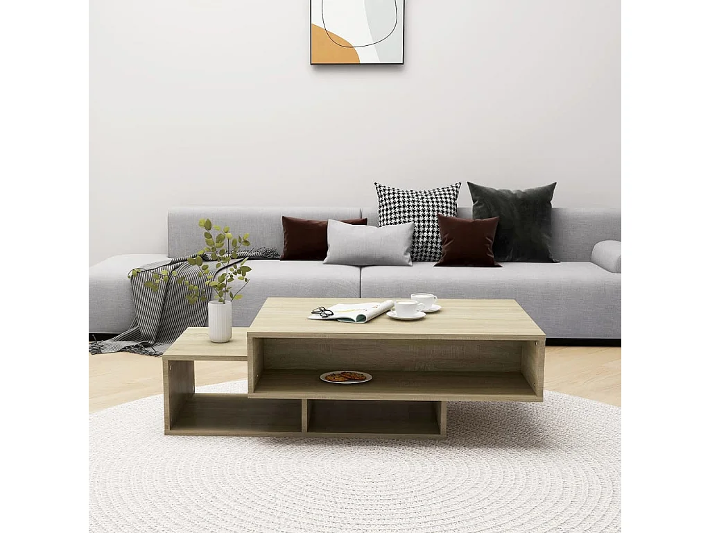 Couchtisch Beistelltisch Sonoma-Eiche 105x55x32 cm Holzwerkstoff -MN14429