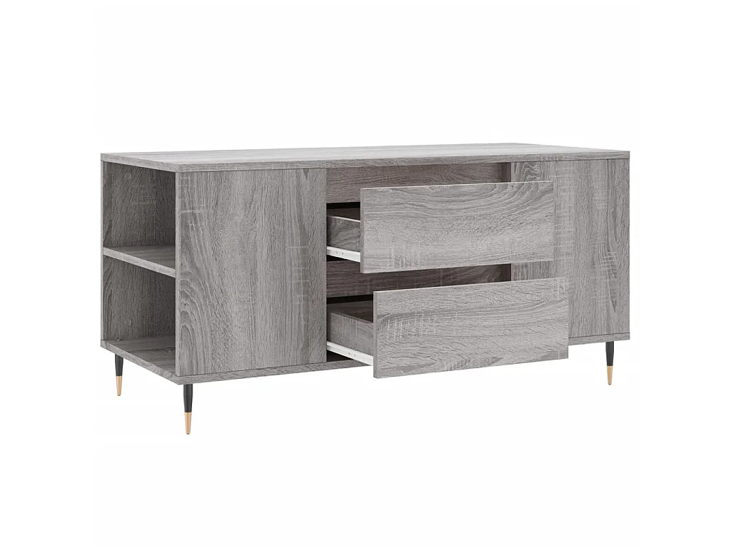 Couchtisch Beistelltisch Grau Sonoma 102x44,5x50 cm Holzwerkstoff -MN54650