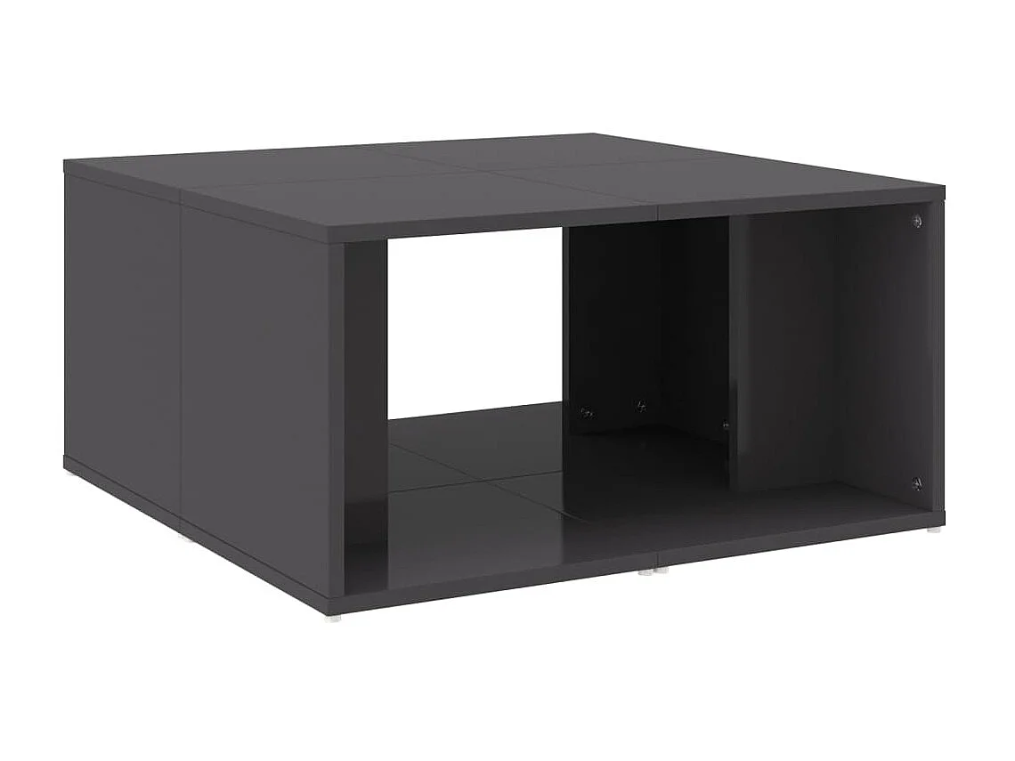 4er-Set Couchtische Beistelltisch Hochglanz-Grau 33x33x33 cm Holzwerkstoff -MN80991