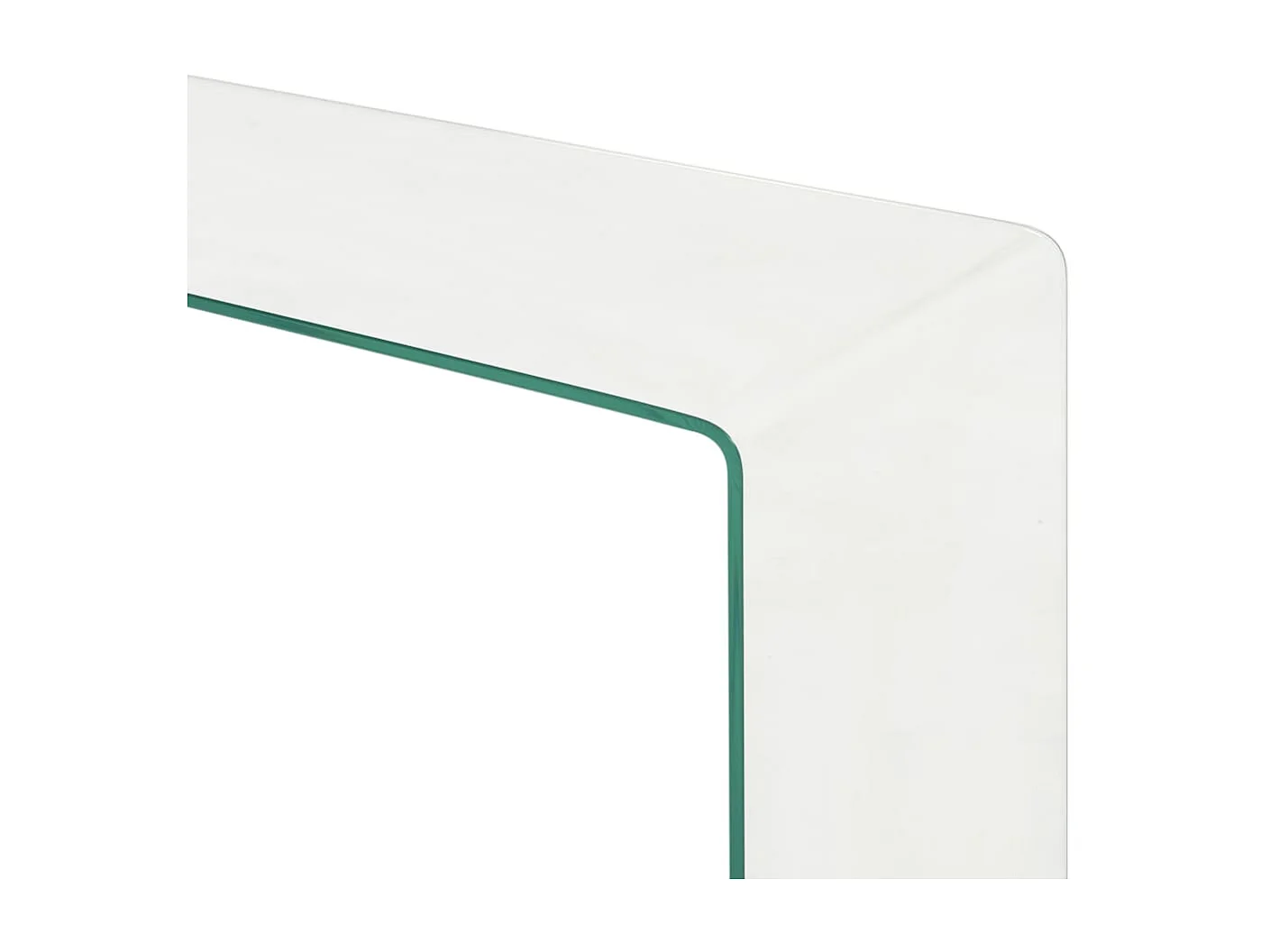 2-tlg. Couchtisch,Beistelltisch-Set 90x30x20/110x30x40 cm Hartglas -MN85435