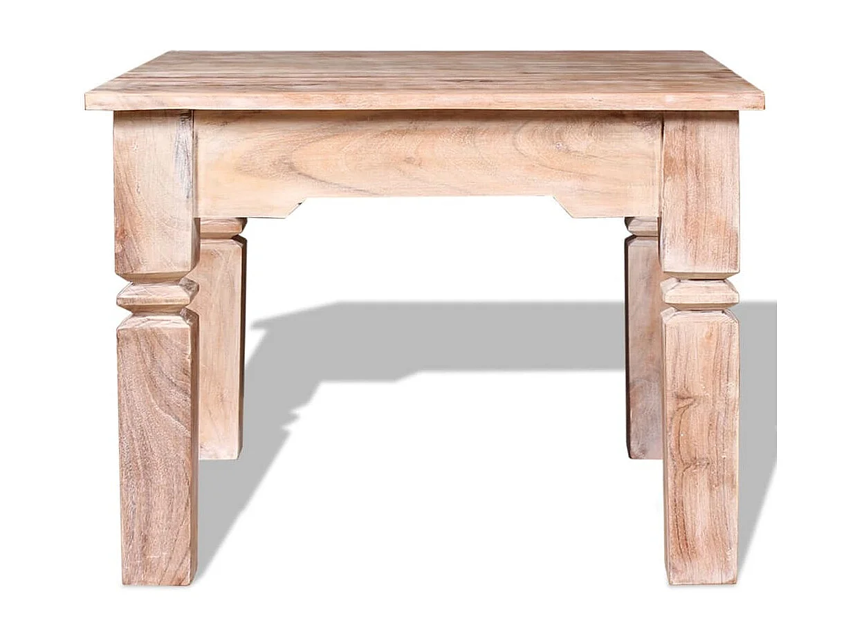 Couchtisch Beistelltisch Akazienholz 60 x 60 x 45 cm -MN49346