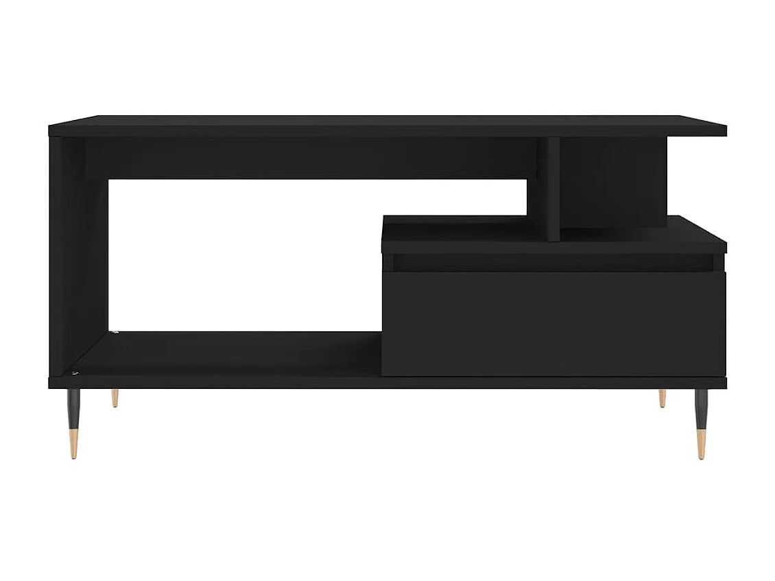 Couchtisch Beistelltisch Schwarz 90x49x45 cm Holzwerkstoff -MN32933