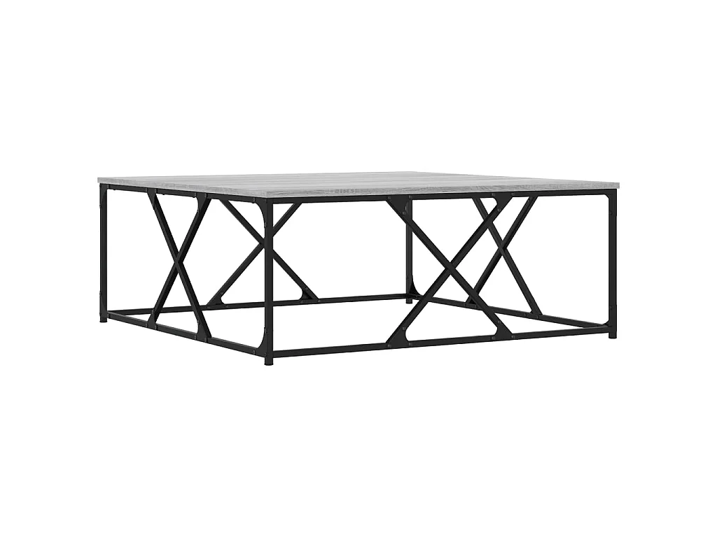 Couchtisch Beistelltisch Grau Sonoma 100x100x40 cm Holzwerkstoff -MN86452