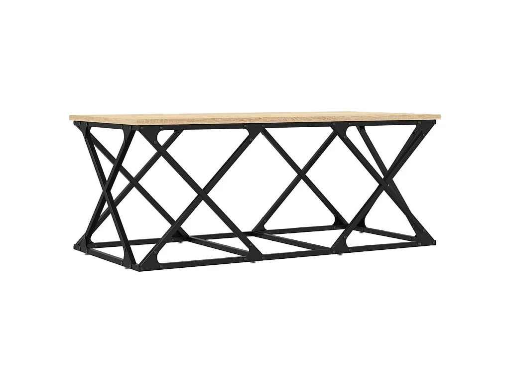 Couchtisch Beistelltisch Sonoma-Eiche 100x49x40 cm Holzwerkstoff -MN85600