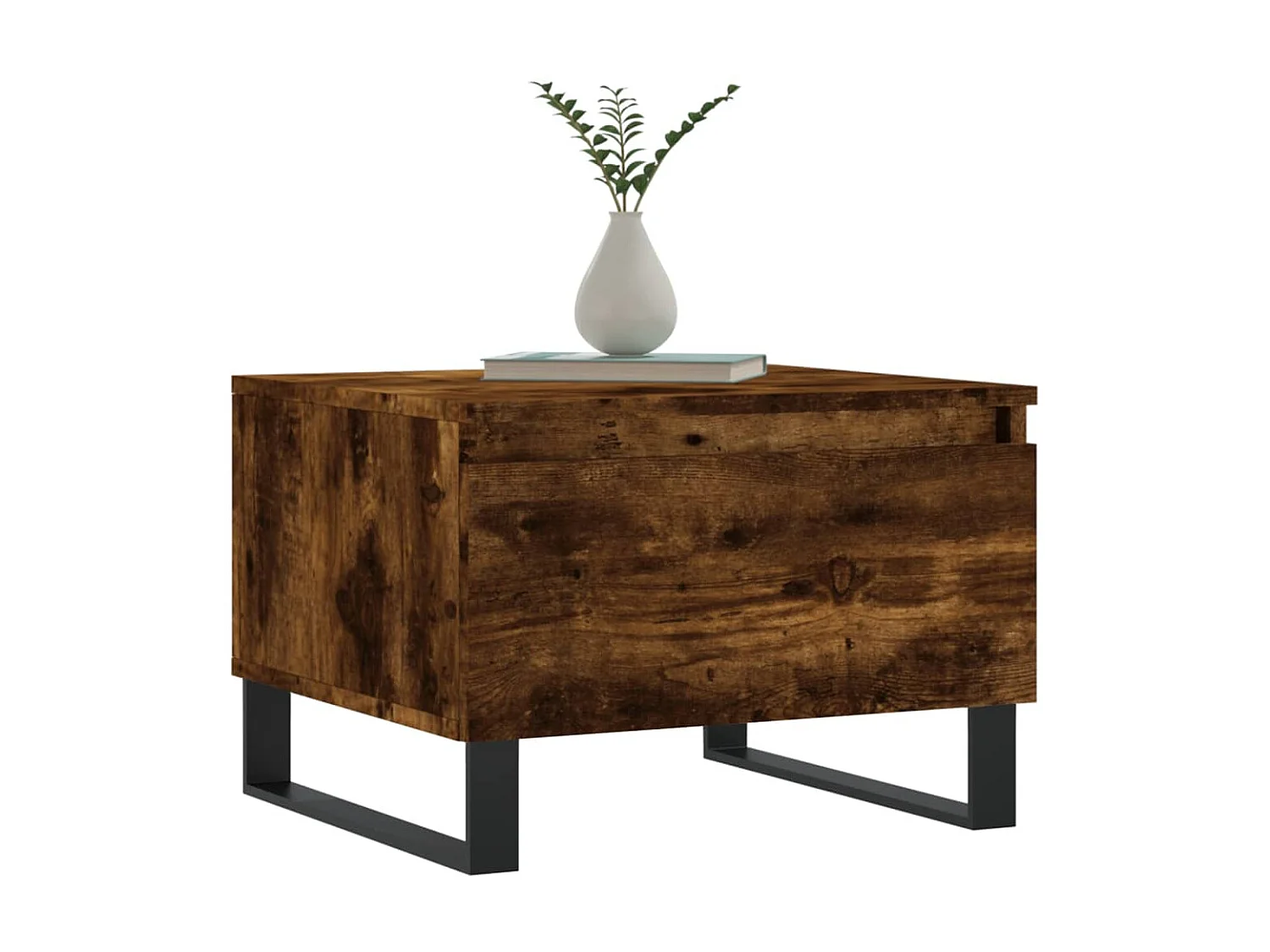 2er-Set Couchtische Beistelltisch Räuchereiche 50x46x35 cm Holzwerkstoff -MN58041