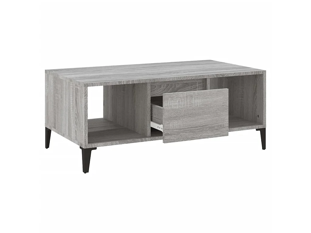 Couchtisch Beistelltisch Grau Sonoma 90x50x36,5 cm Holzwerkstoff -MN43887
