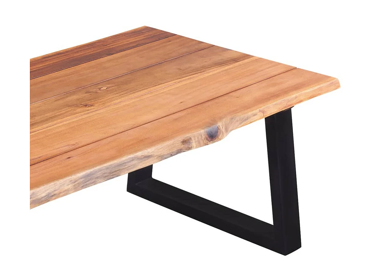 Couchtisch Beistelltisch Akazienholz Massiv 110 x 60 x 40 cm -MN14275