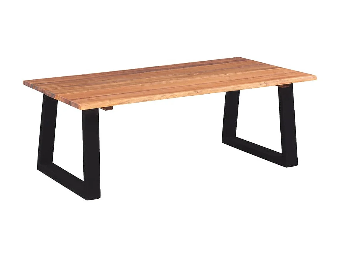 Couchtisch Beistelltisch Akazienholz Massiv 110 x 60 x 40 cm -MN14275