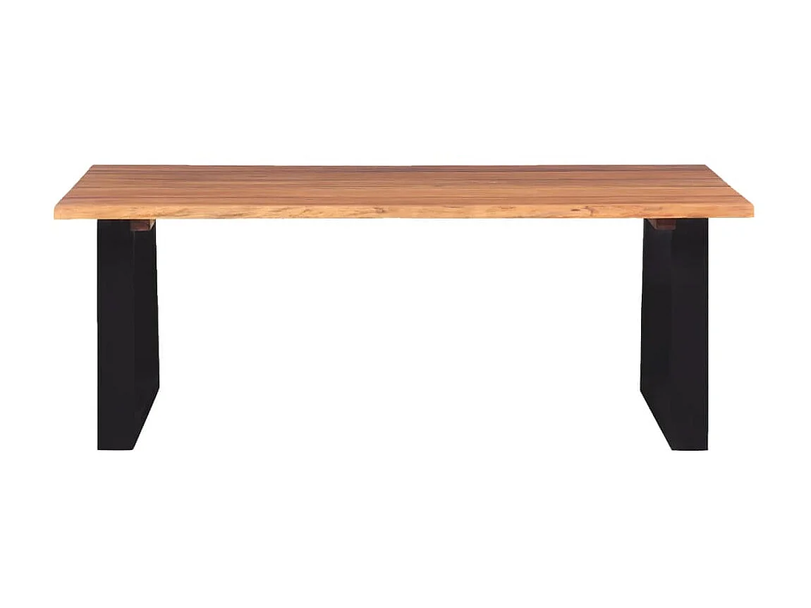 Couchtisch Beistelltisch Akazienholz Massiv 110 x 60 x 40 cm -MN14275
