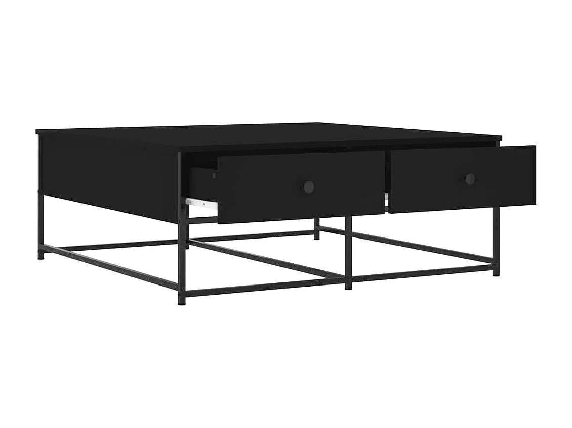 Couchtisch Beistelltisch Schwarz 100x99x40 cm Holzwerkstoff -MN20351