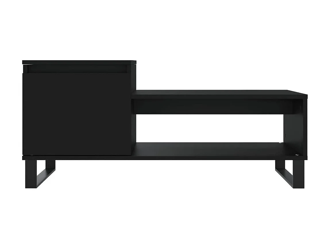 Couchtisch Beistelltisch Schwarz 100x50x45 cm Holzwerkstoff -MN21148