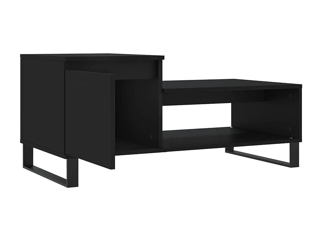 Couchtisch Beistelltisch Schwarz 100x50x45 cm Holzwerkstoff -MN21148