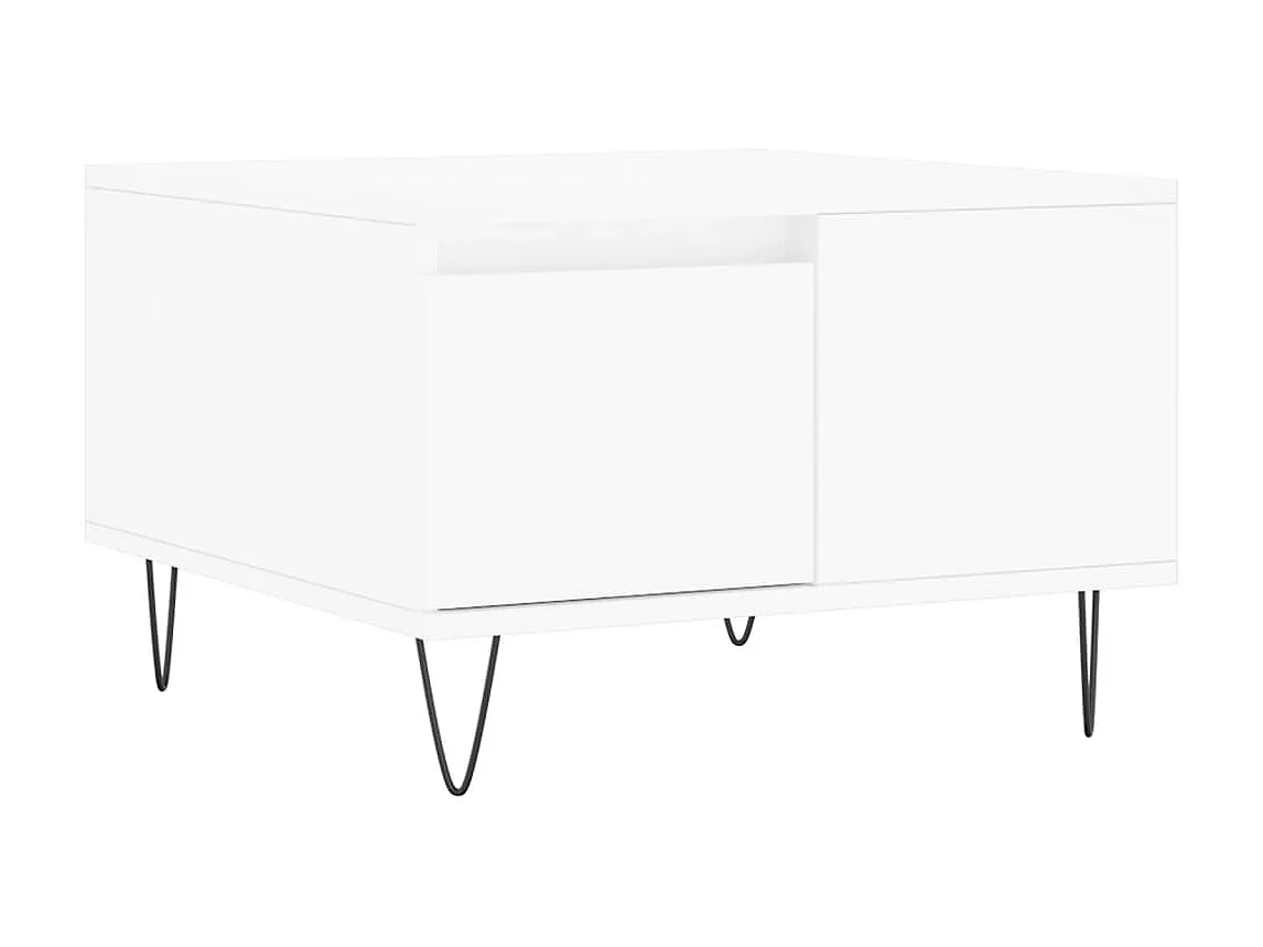 Couchtisch Beistelltisch Weiß 55x55x36,5 cm Holzwerkstoff -MN96041