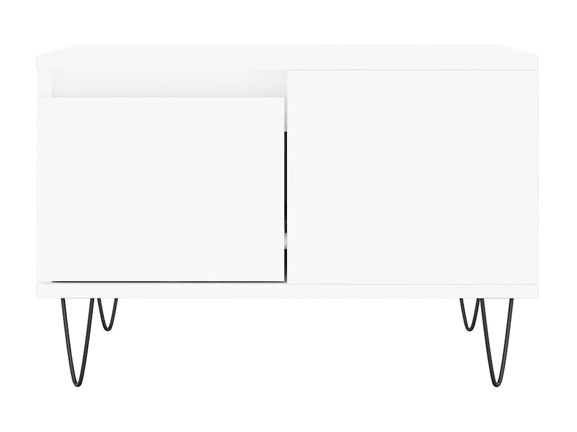 Couchtisch Beistelltisch Weiß 55x55x36,5 cm Holzwerkstoff -MN96041