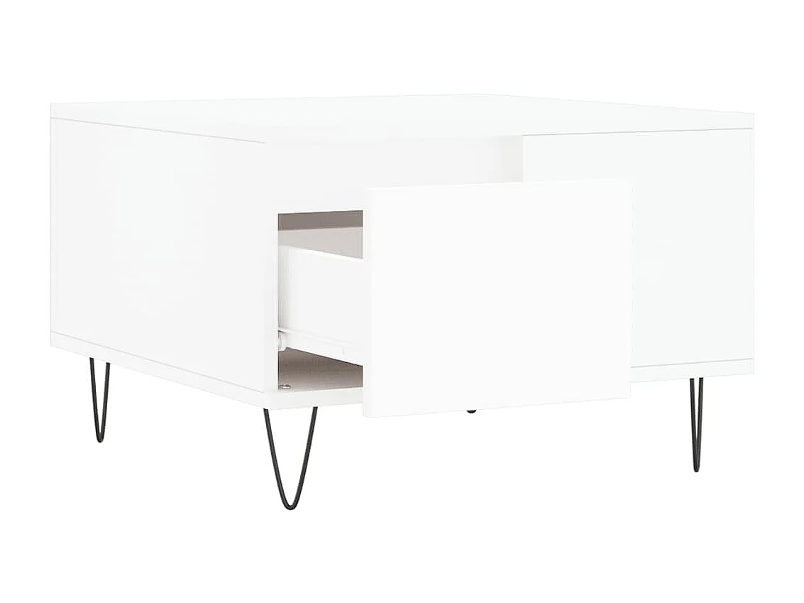 Couchtisch Beistelltisch Weiß 55x55x36,5 cm Holzwerkstoff -MN96041