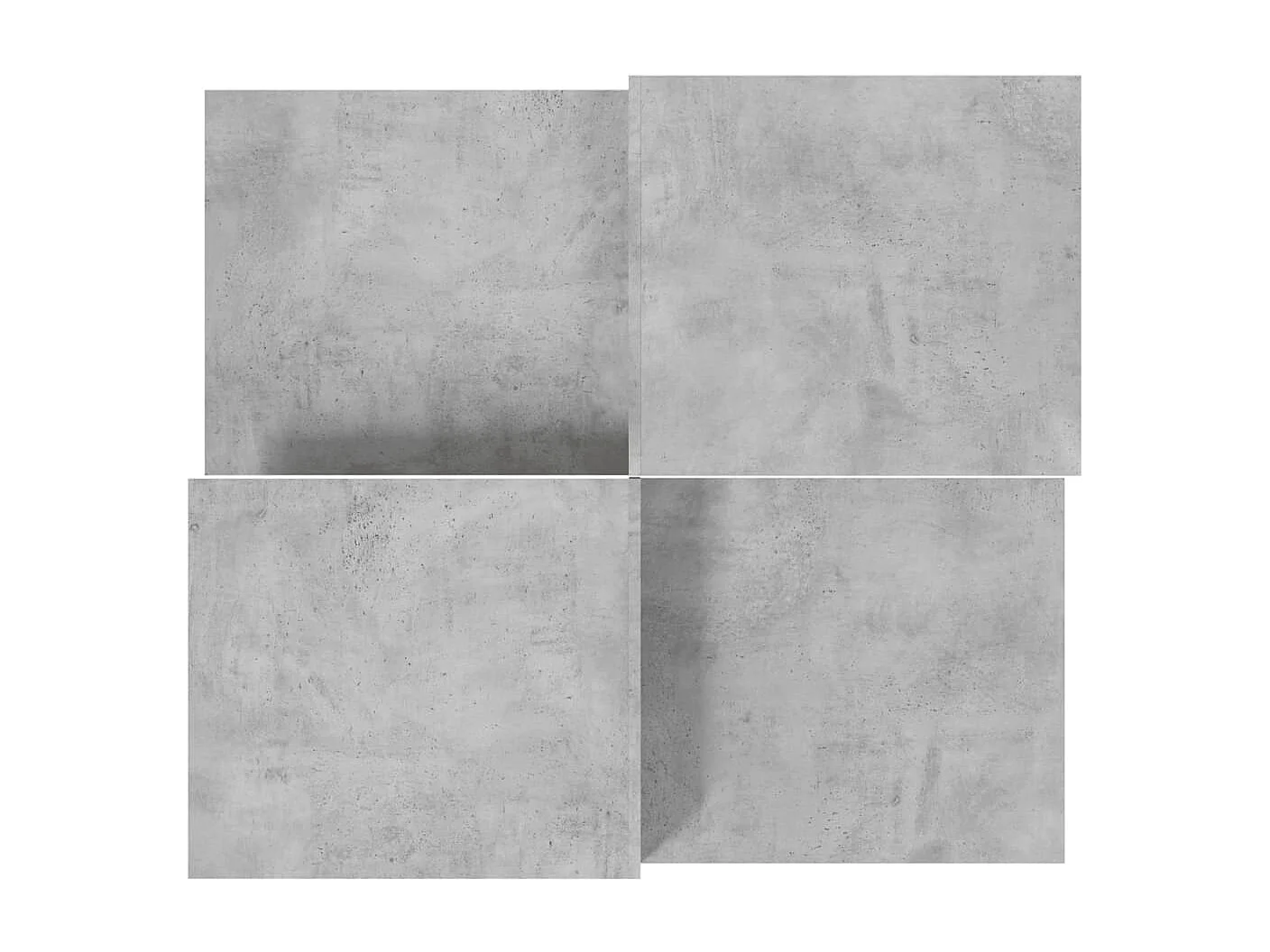 2er-Set Couchtische Beistelltisch Betongrau Holzwerkstoff -MN84055