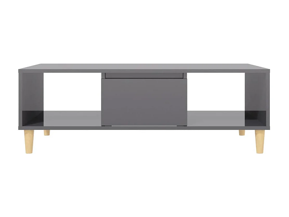 Couchtisch Beistelltisch Hochglanz-Grau 103,5x60x35 cm Holzwerkstoff -MN85376