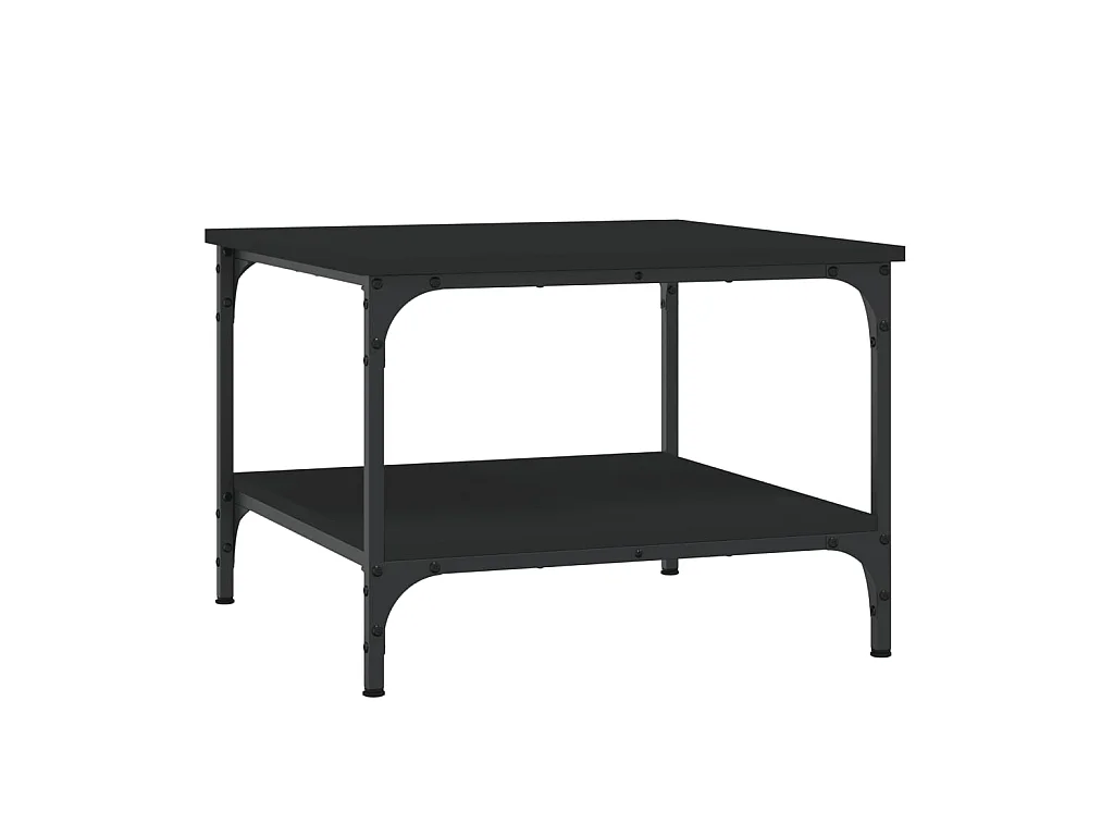 Couchtisch Beistelltisch Schwarz 55x55x40 cm Holzwerkstoff -MN45887