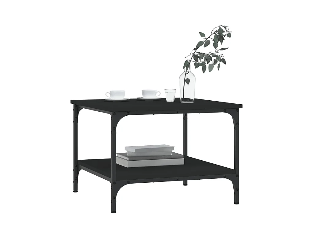 Couchtisch Beistelltisch Schwarz 55x55x40 cm Holzwerkstoff -MN45887