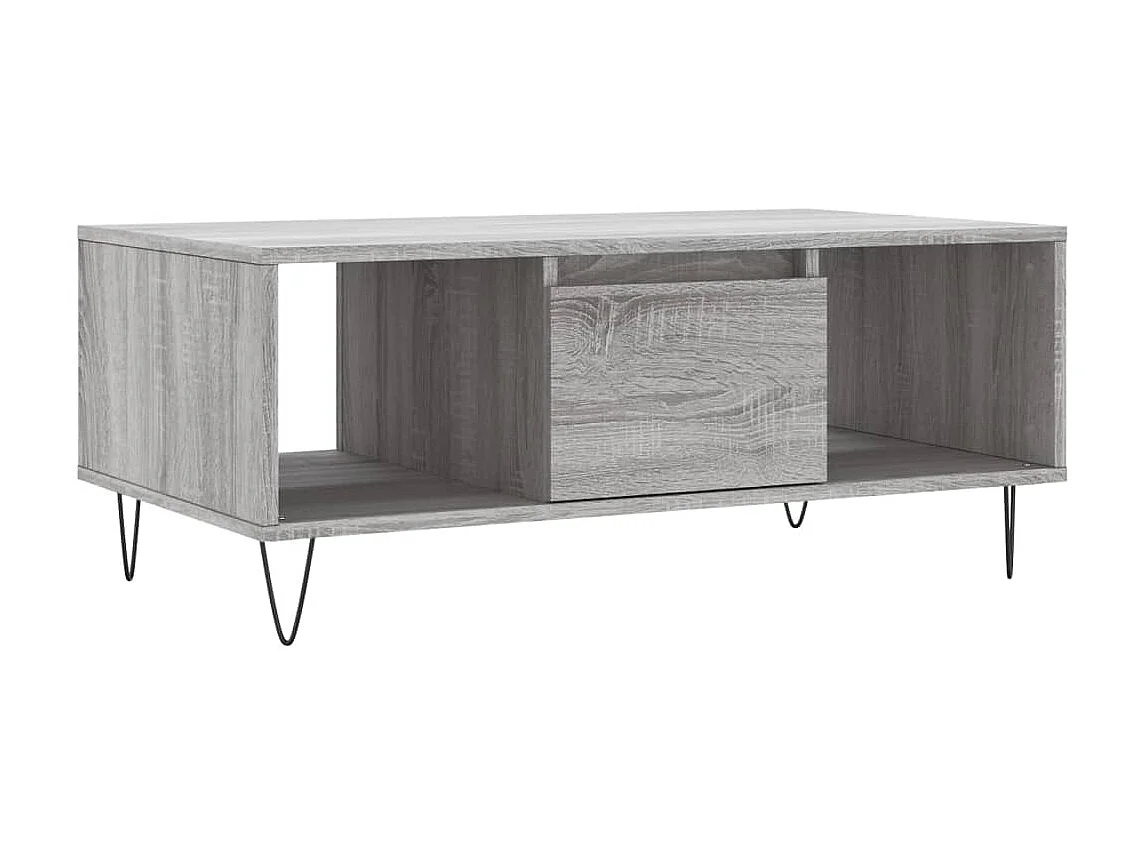 Couchtisch Beistelltisch Grau Sonoma 90x50x36,5 cm Holzwerkstoff -MN33337