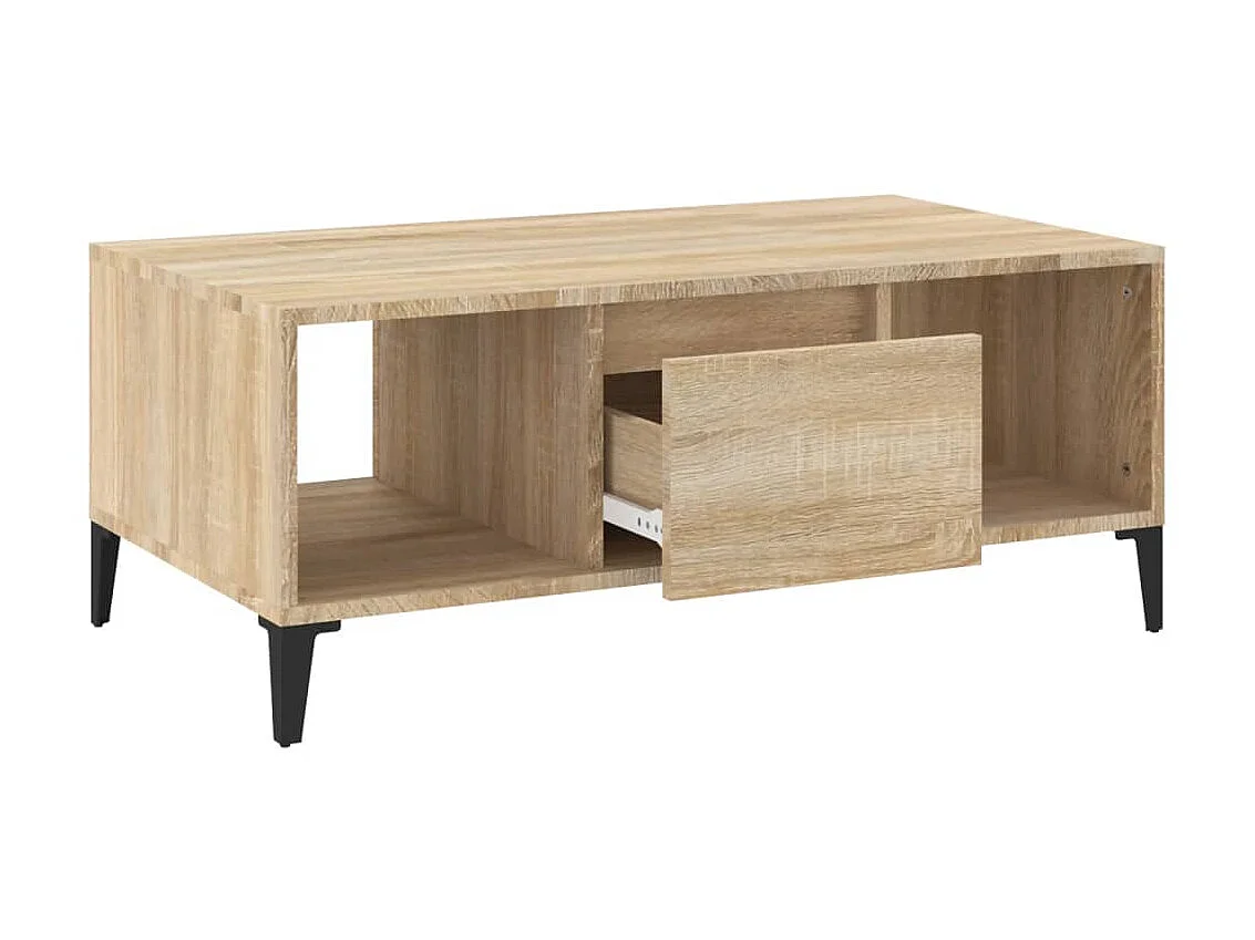 Couchtisch Beistelltisch Sonoma-Eiche 90x50x36,5 cm Holzwerkstoff -MN16829