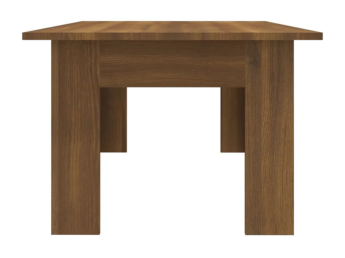 Couchtisch Braun Beistelltisch Eichen-Optik 100x60x42 cm Holzwerkstoff -MN81238