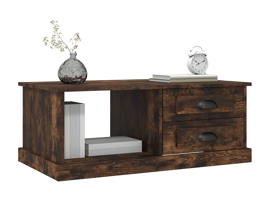 Couchtisch Beistelltisch Räuchereiche 90x50x35 cm Holzwerkstoff -MN42961