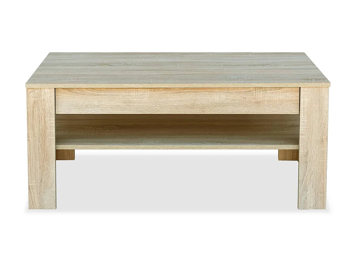 Couchtisch Beistelltisch Holzwerkstoff 110x65x48 cm Eiche -MN17474