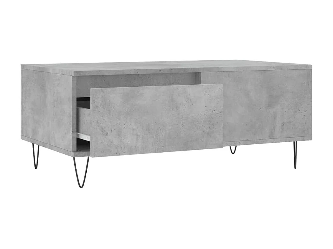 Couchtisch Beistelltisch Betongrau 90x50x36,5 cm Holzwerkstoff -MN59986