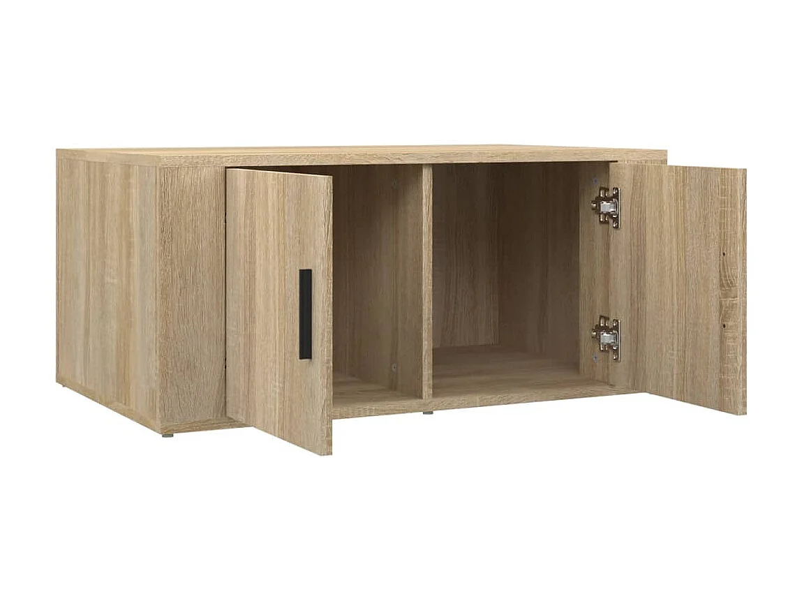 Couchtisch Beistelltisch Sonoma-Eiche 80x50x36 cm Holzwerkstoff -MN79107