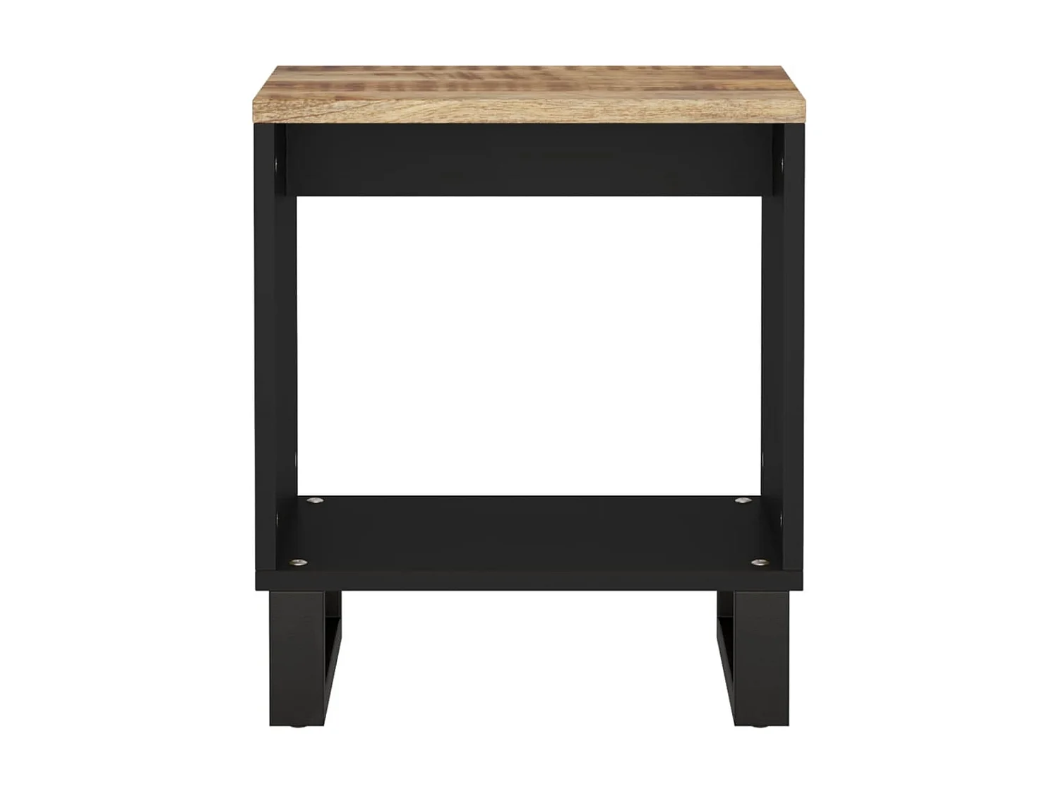 Couchtisch Beistelltisch 40x31x46 cm Massivholz Mango & Holzwerkstoff -MN13535