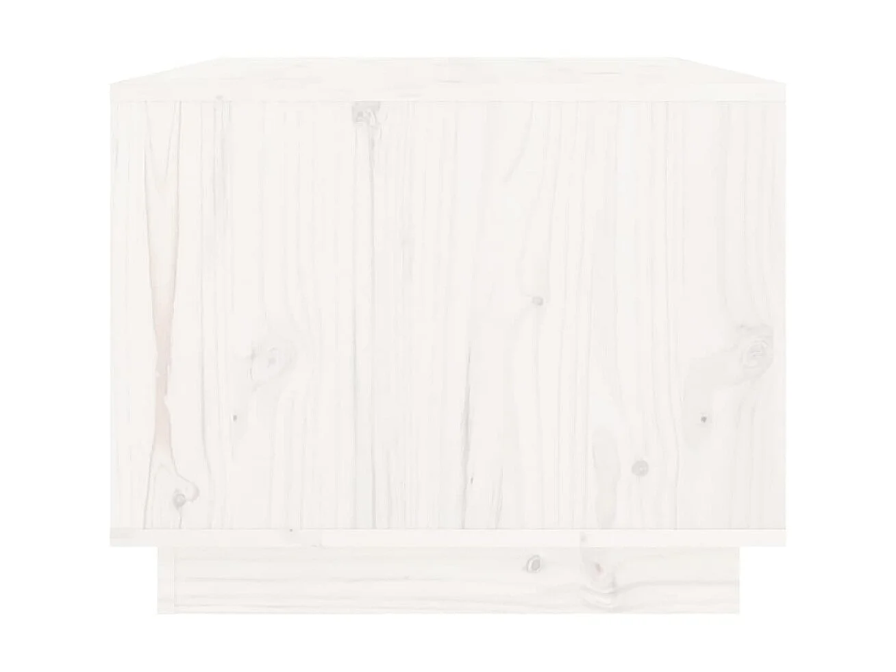 Couchtisch Beistelltisch Weiß 80x50x40 cm Massivholz Kiefer -MN66666