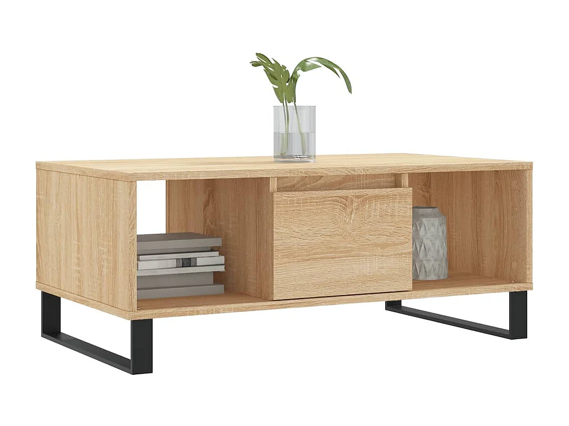 Couchtisch Beistelltisch Sonoma-Eiche 90x50x36,5 cm Holzwerkstoff -MN16207