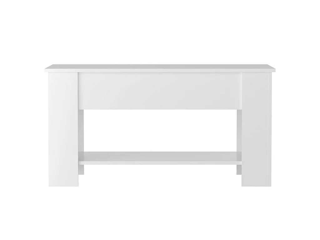 Couchtisch Beistelltisch Hochglanz-Weiß 101x49x52 cm Holzwerkstoff -MN29456